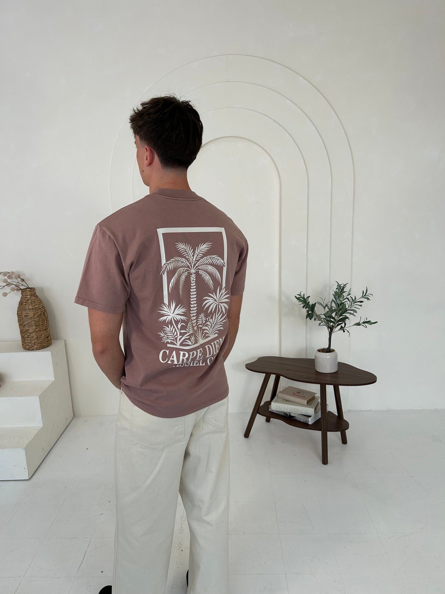 Cassiel Clo Carpe Diem Faded Pink Tee