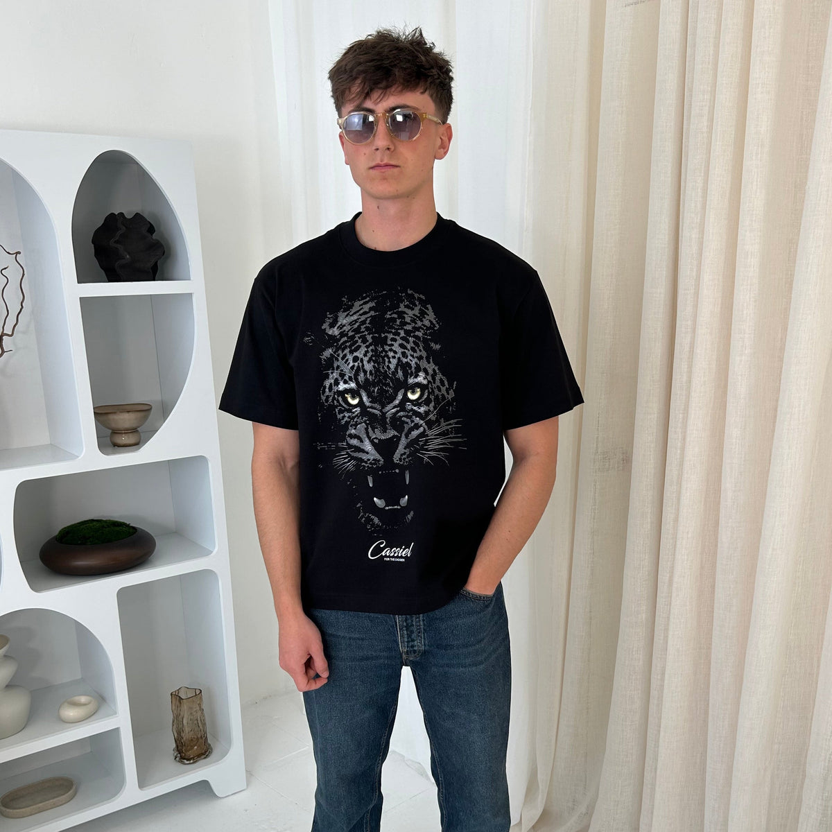 Cassiel Clo Panther Box Black Tee