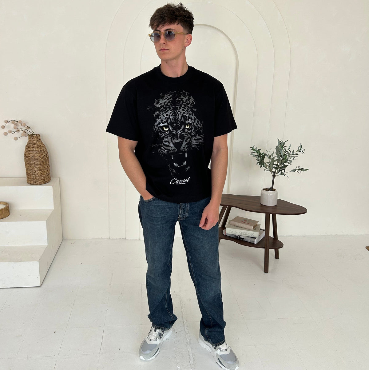 Cassiel Clo Panther Box Black Tee