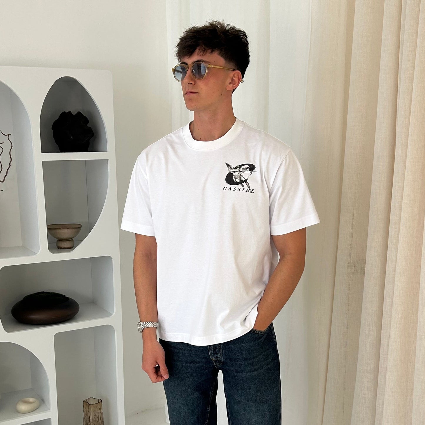Cassiel Clo Cherub Box White Tee