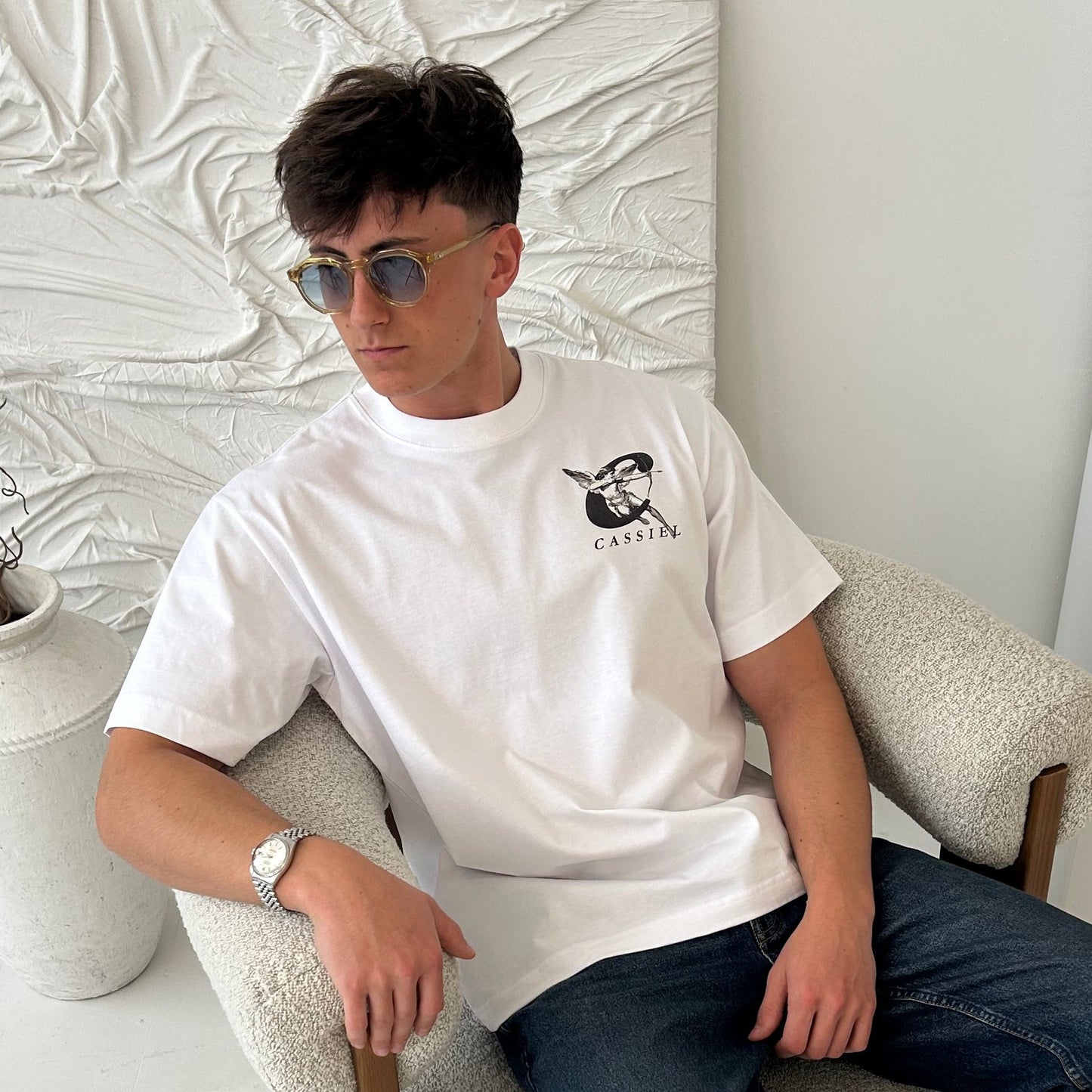 Cassiel Clo Cherub Box White Tee
