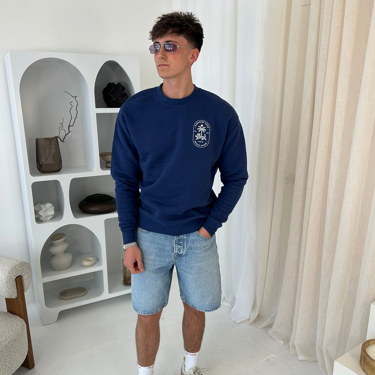 Cassiel Clo Paradise Cove Blue Sweatshirt