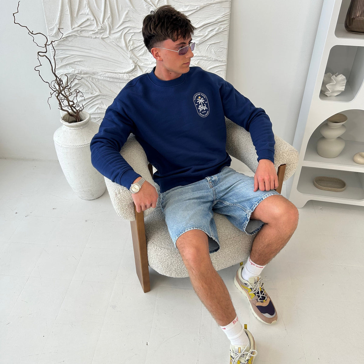 Cassiel Clo Paradise Cove Blue Sweatshirt