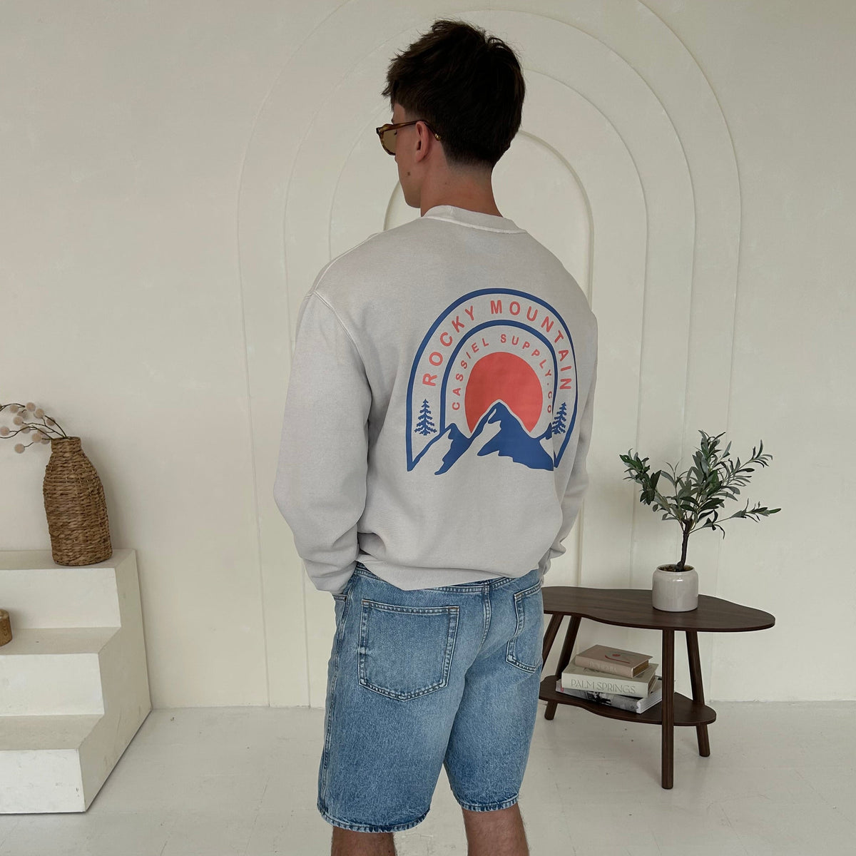 Cassiel Clo Rocky Mountain Bone Sweatshirt