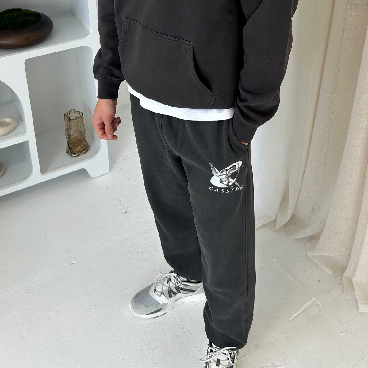 Cassiel Clo Cherub Faded Black Sweatpant