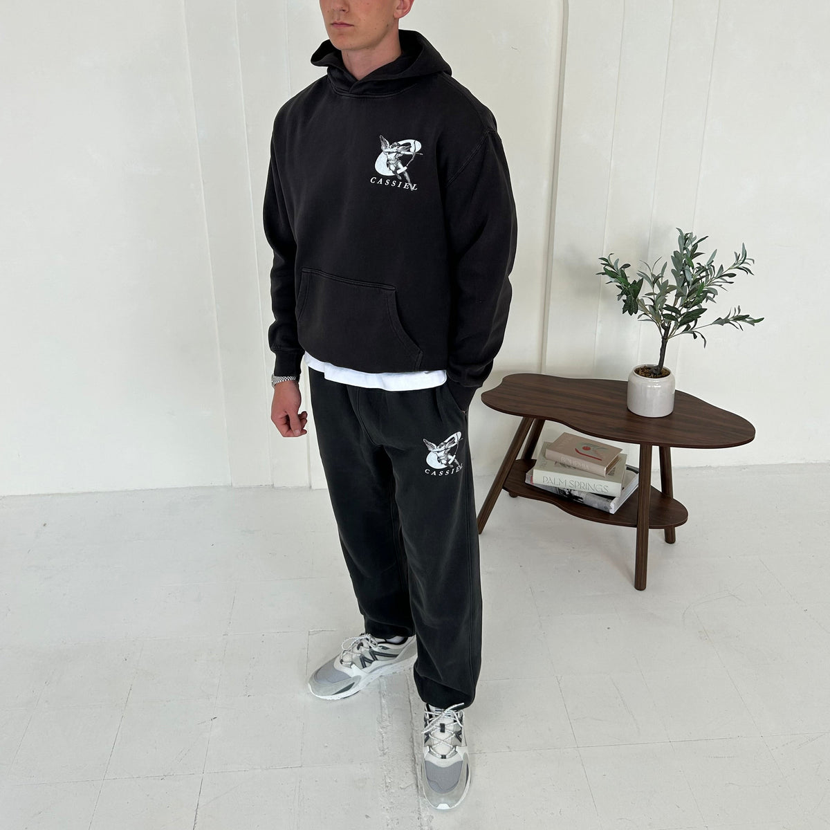Cassiel Clo Cherub Faded Black Sweatpant