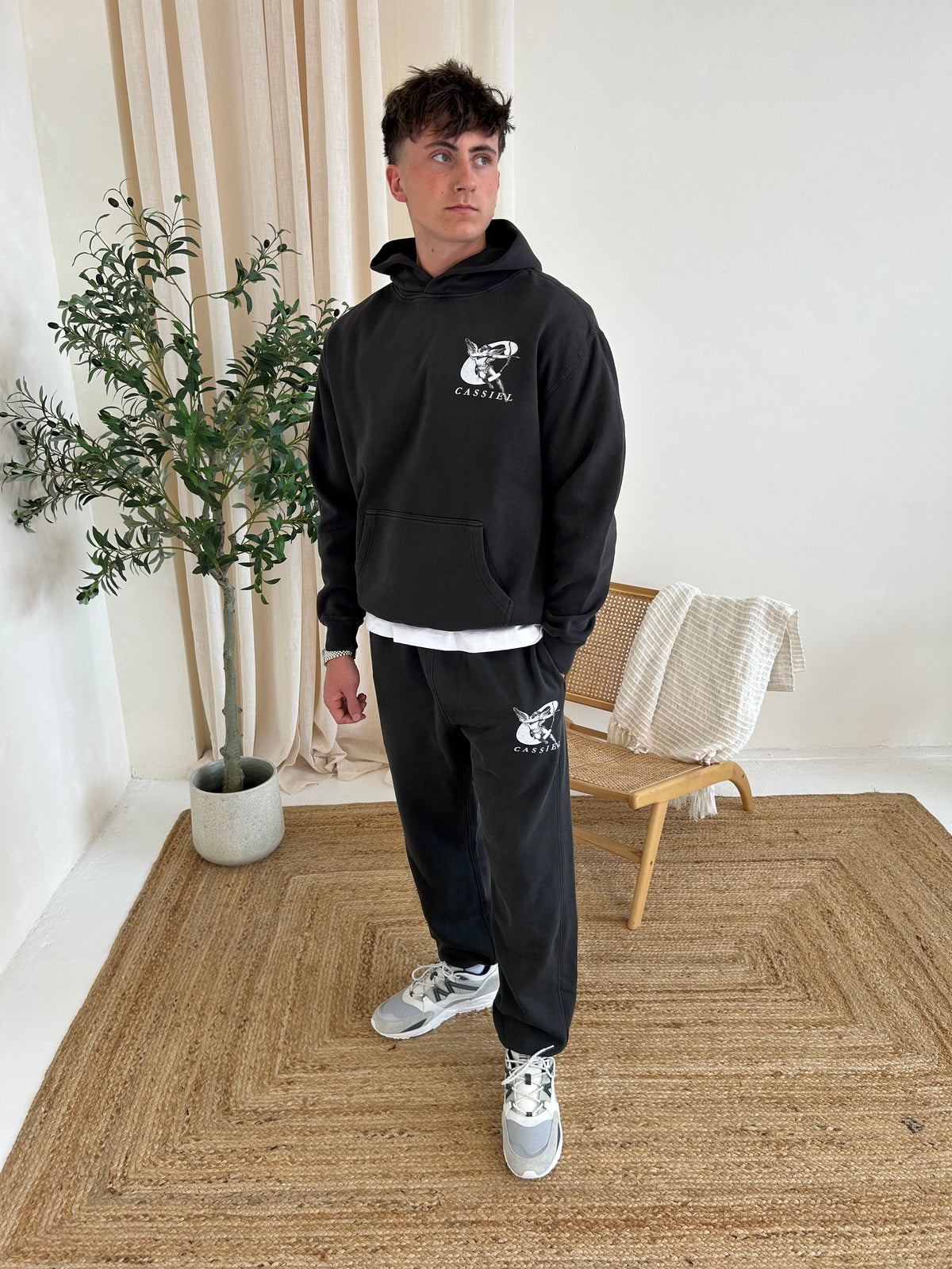 Cassiel Clo Cherub Faded Black Sweatpant