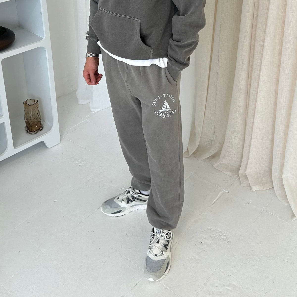 Cassiel Clo Saint Tropez Faded Grey Sweatpant