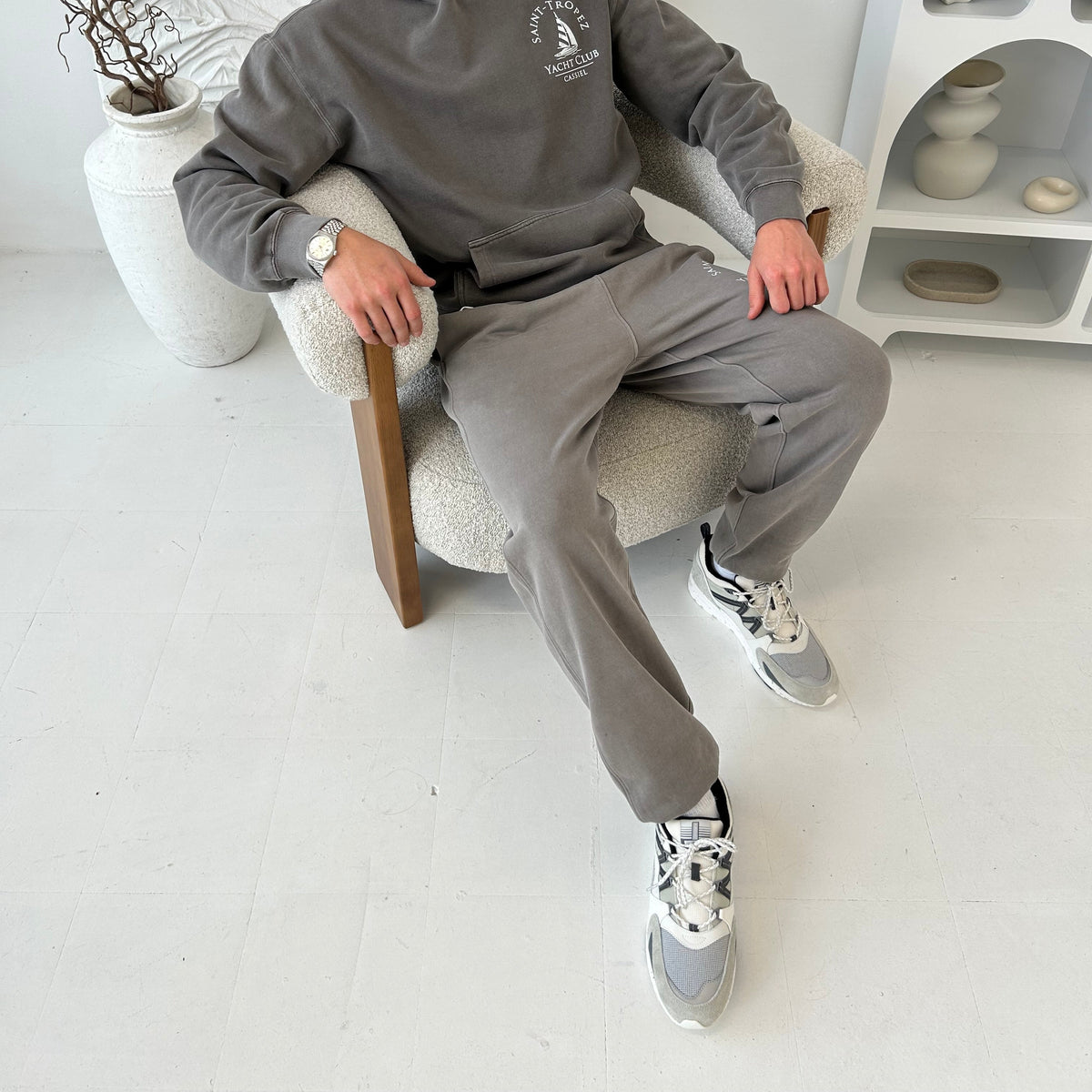 Cassiel Clo Saint Tropez Faded Grey Sweatpant