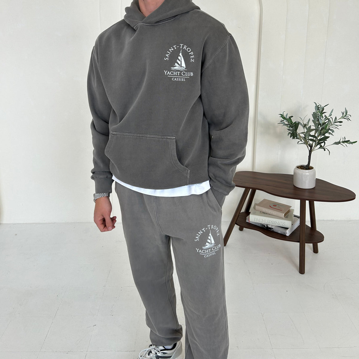 Cassiel Clo Saint Tropez Faded Grey Sweatpant