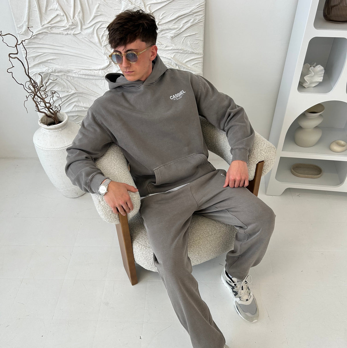 Cassiel Clo For The Chosen Faded Grey Sweatpant