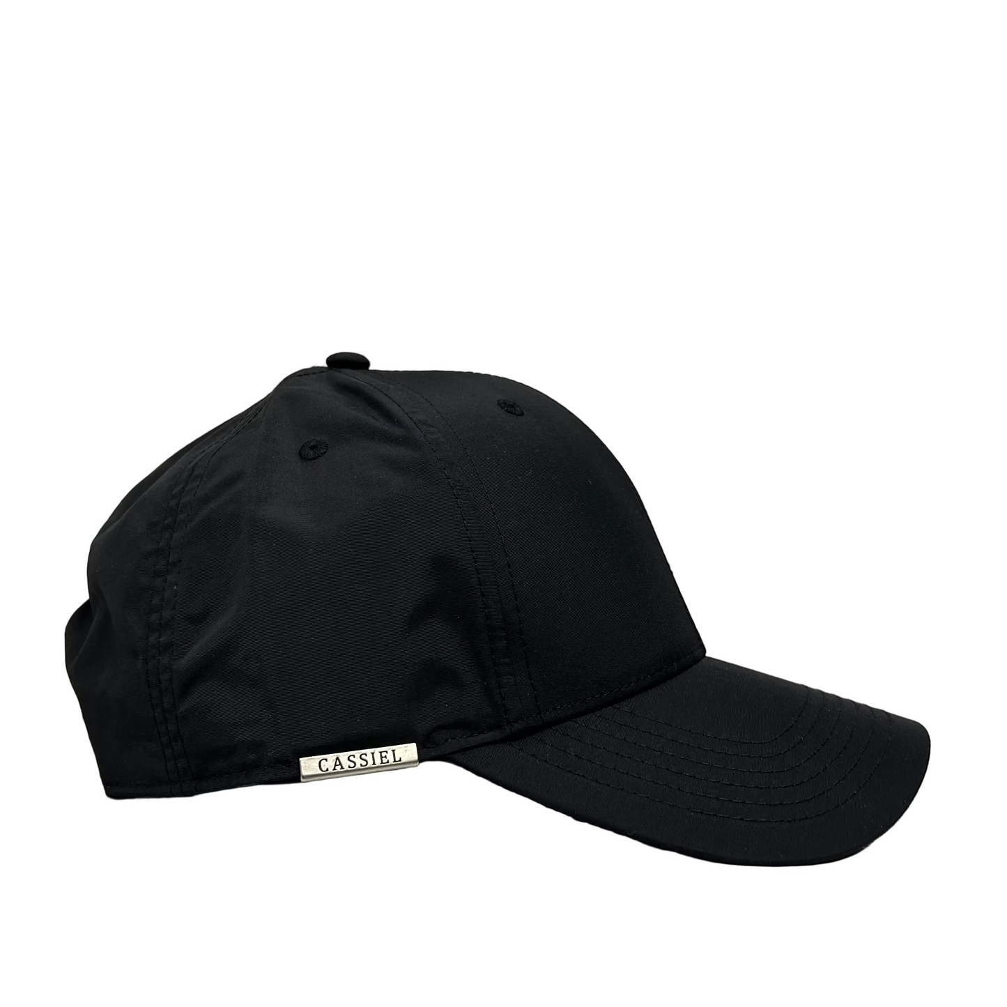 Cassiel Clo Nylon Metal Badge Black Cap