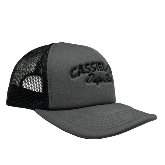 Cassiel Clo Arch Logo Grey Foam Trucker Cap