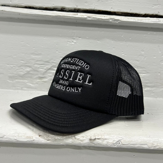 Cassiel Clo Brand Logo Black Foam Trucker Cap