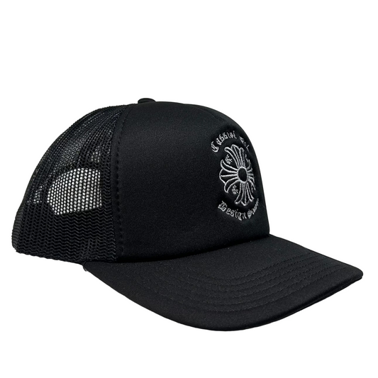Cassiel Clo Cross Logo Black Foam Trucker Cap
