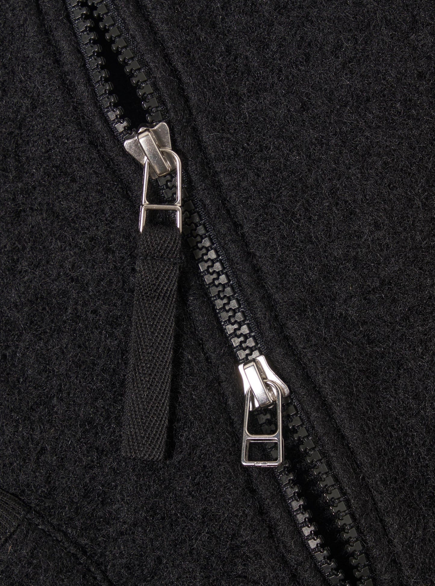 Universal Works Wool Fleece Black Waist Coat