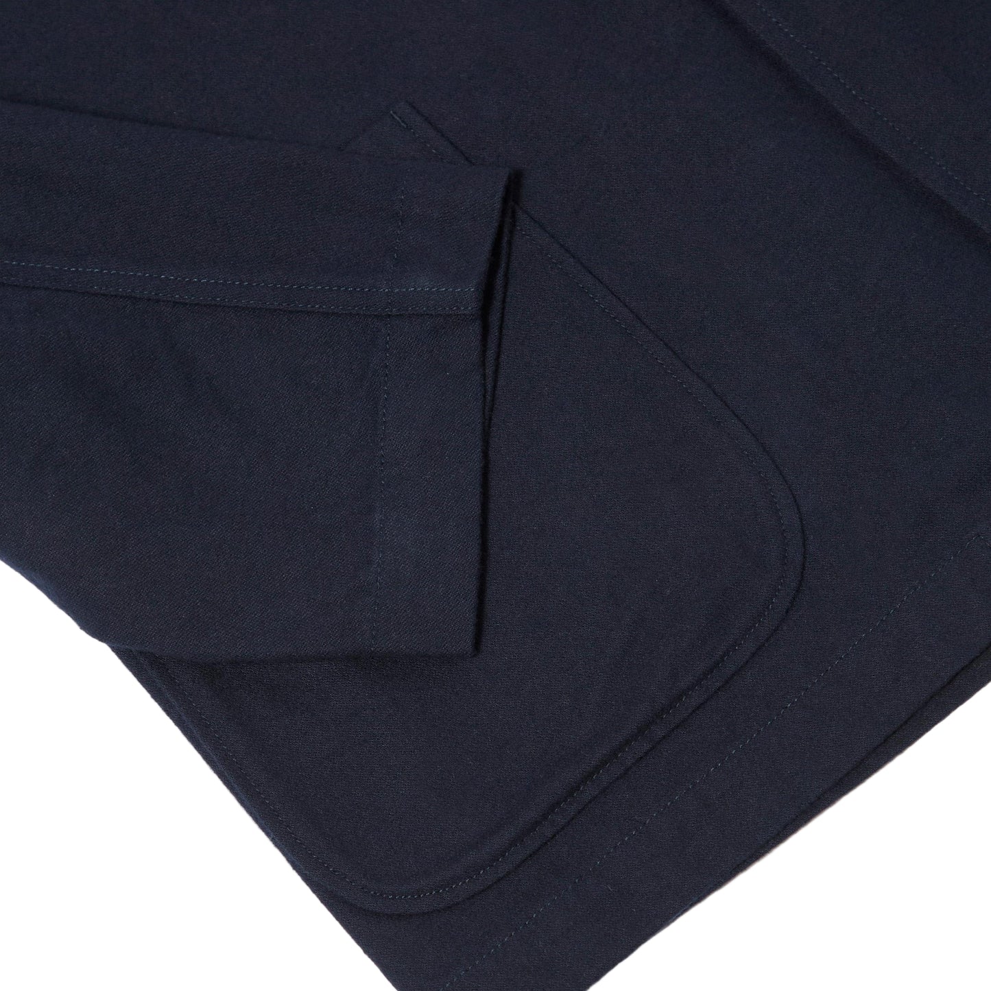 Universal Works Three Button Navy Brushed Moleskin Jacket