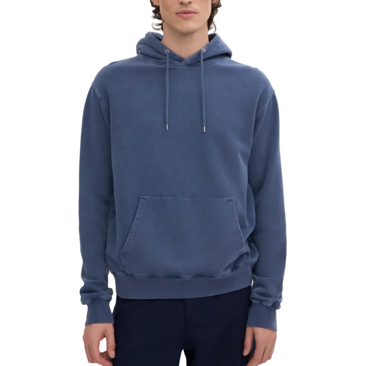Colorful Standard Classic Organic Neptune Blue Hoodie Sweatshirt