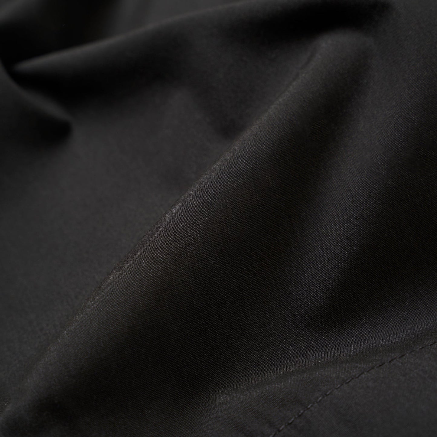 Universal Works Pleated Track Poly Tech Black Short