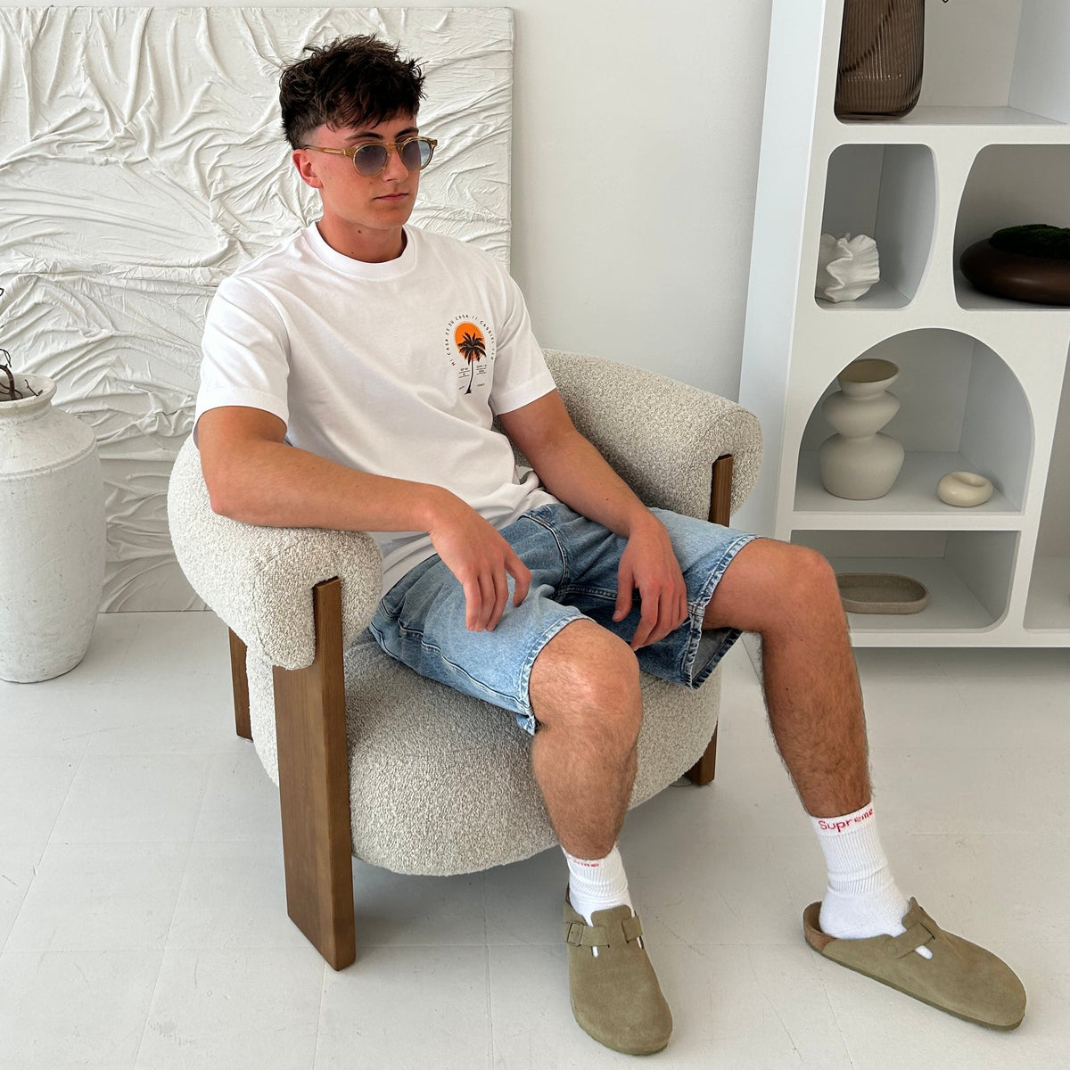 Cassiel Clo Mi Casa Box White Tee