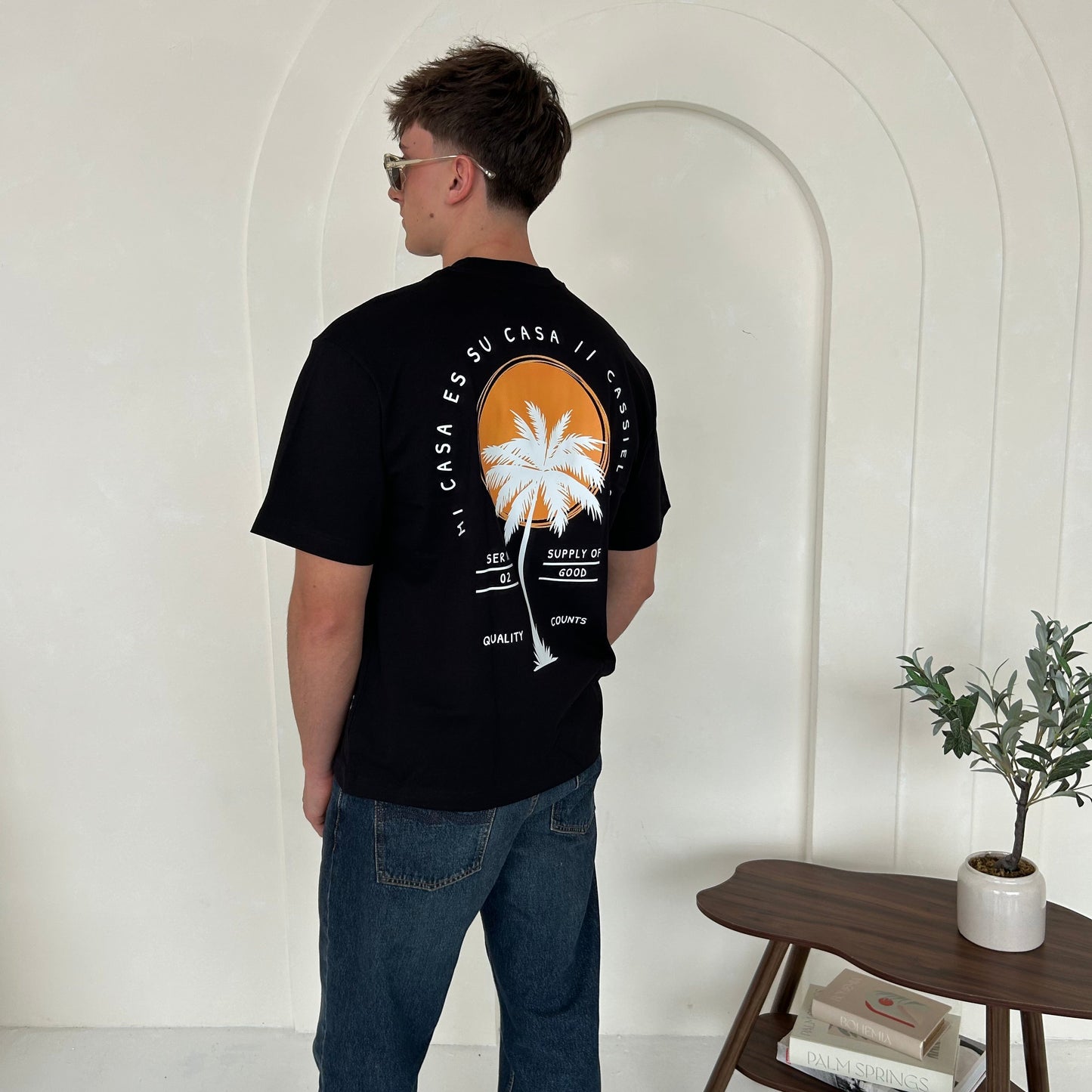 Cassiel Clo Mi Casa Box Black Tee
