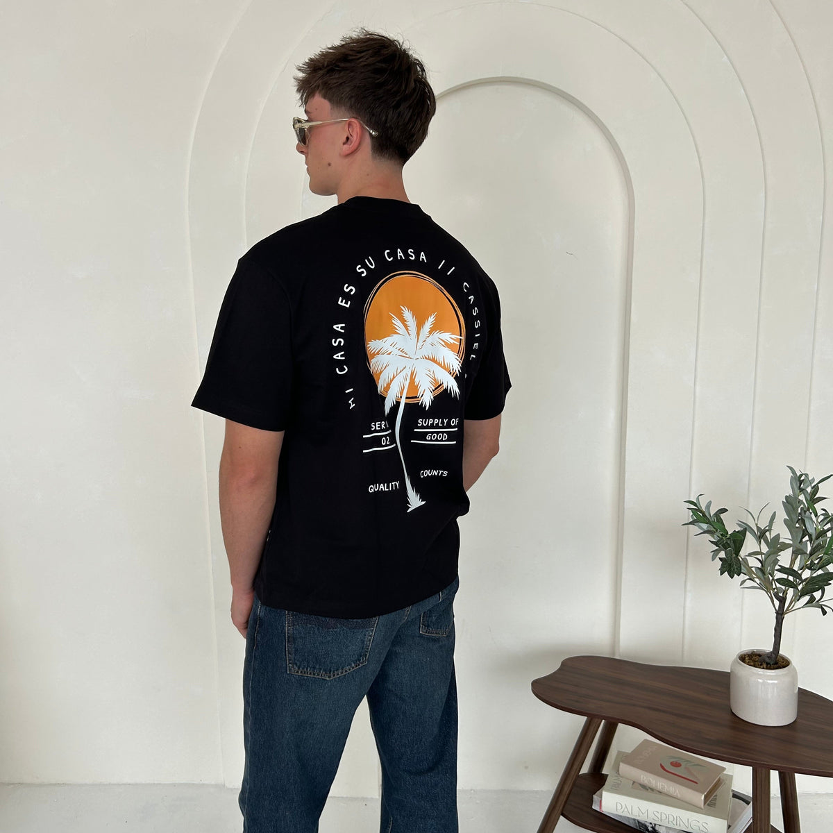 Cassiel Clo Mi Casa Box Black Tee