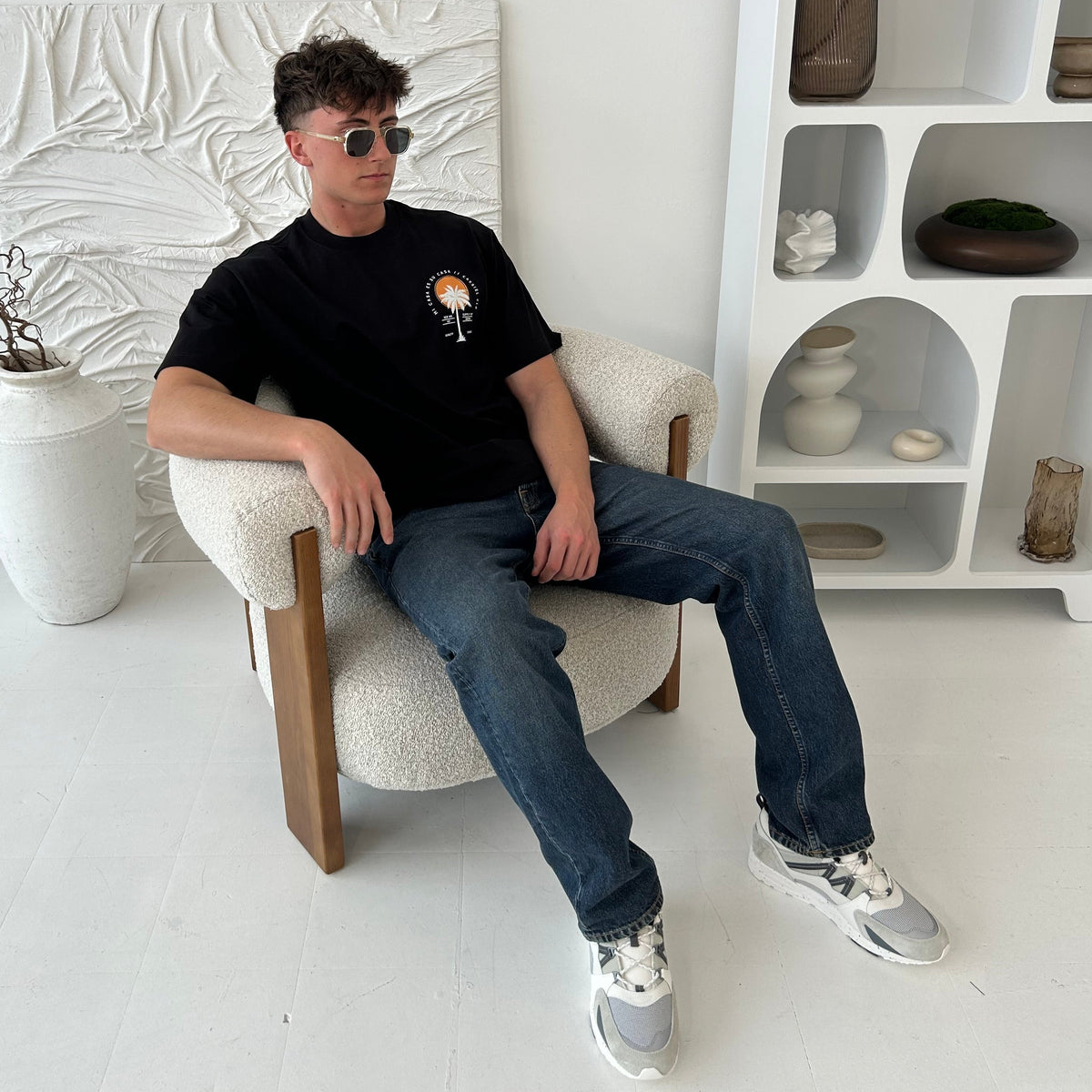 Cassiel Clo Mi Casa Box Black Tee