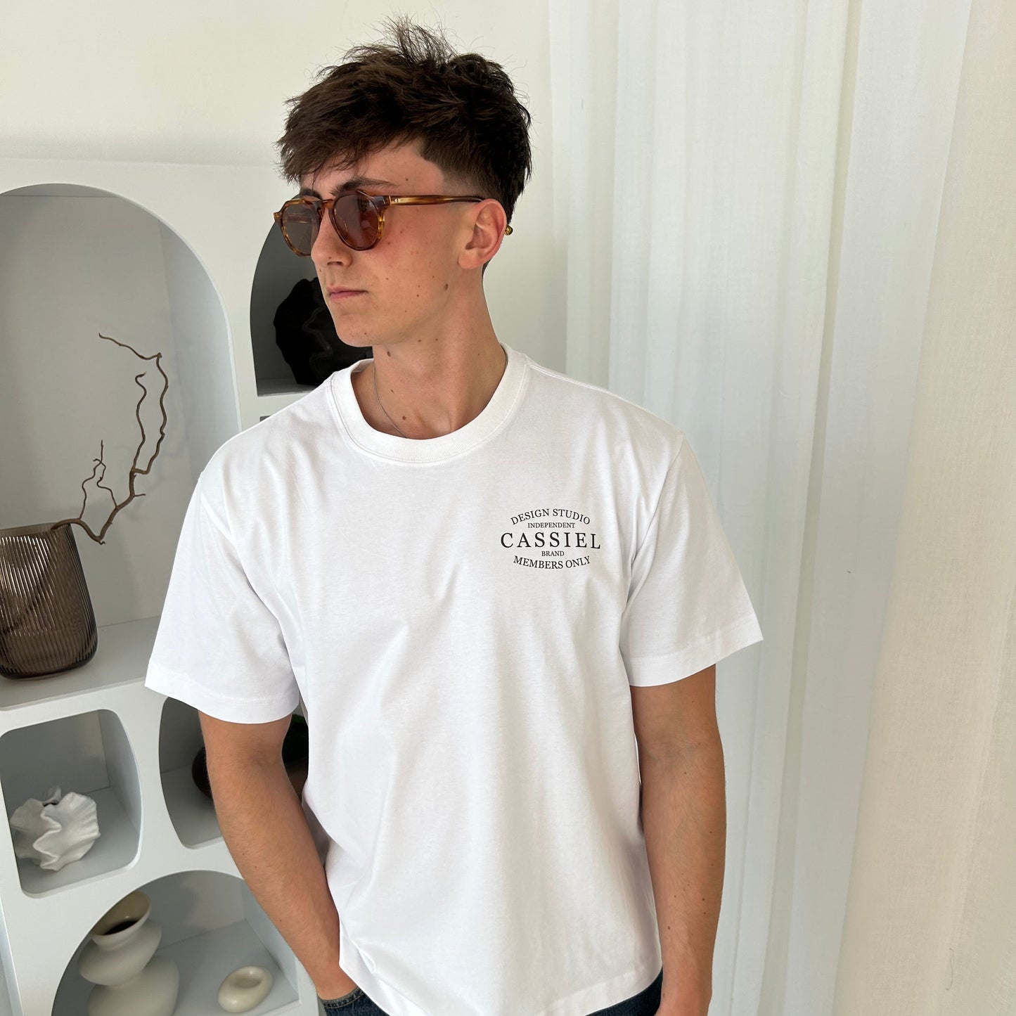 Cassiel Clo Brand Box White Tee