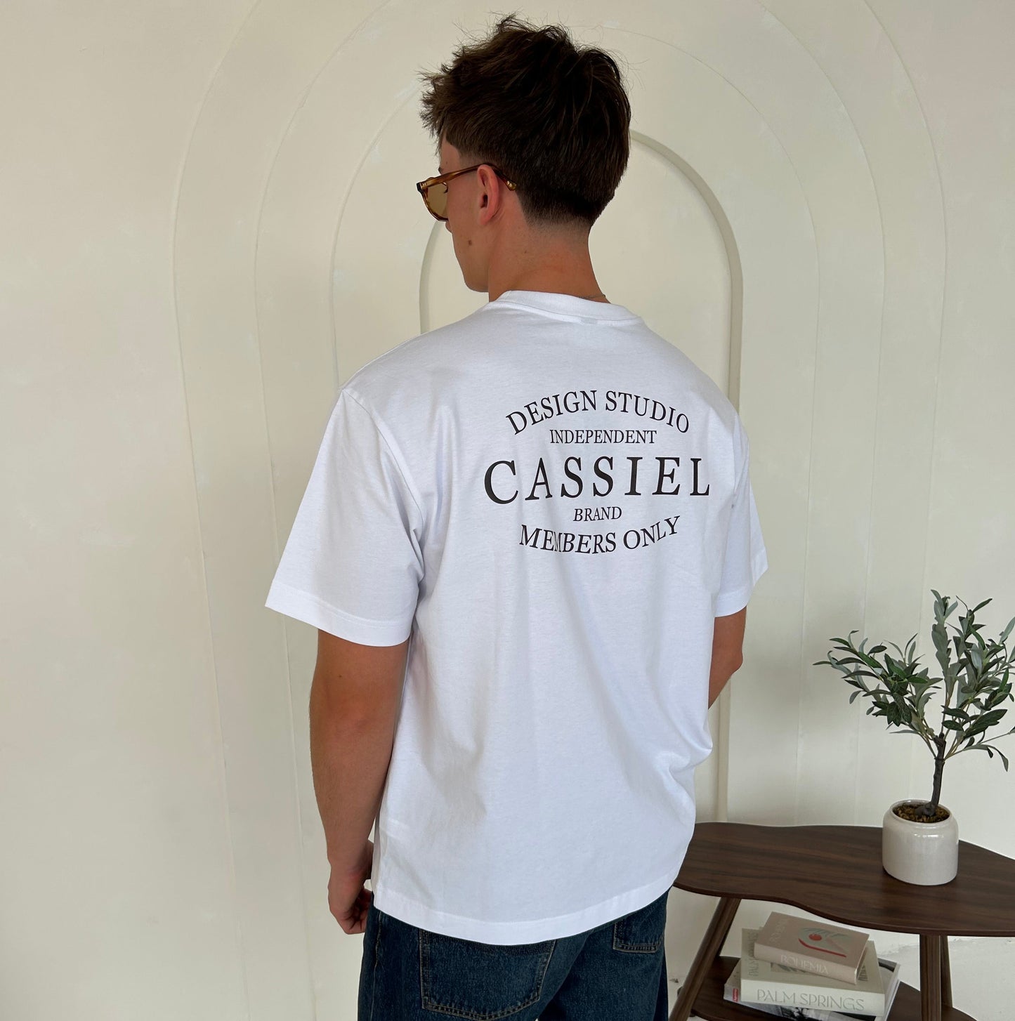 Cassiel Clo Brand Box White Tee