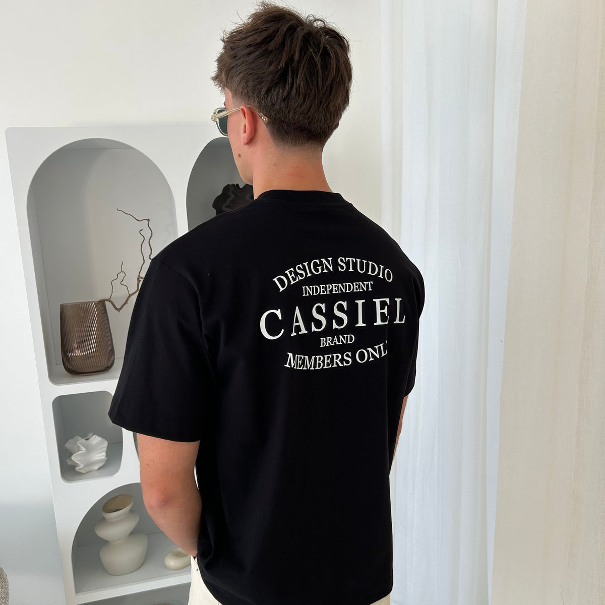 Cassiel Clo Brand Box Black Tee