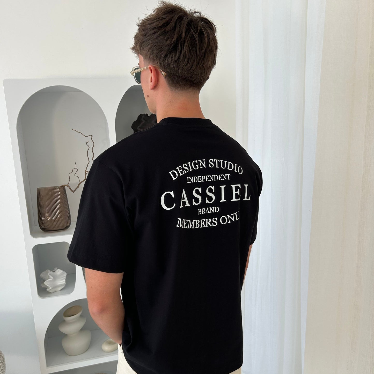 Cassiel Clo Brand Box Black Tee
