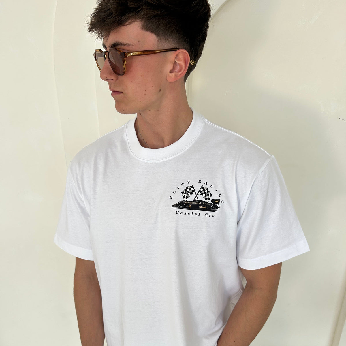 Cassiel Clo Elite Racing Box White Tee