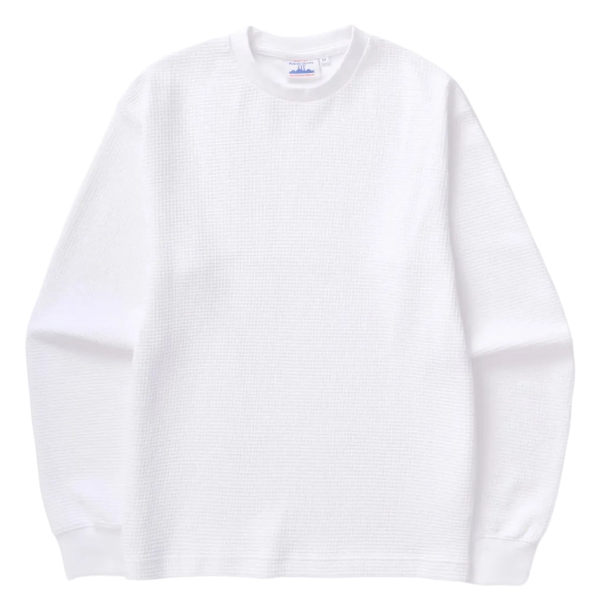 Power Goods Long Sleeve Thermal Waffle White Top