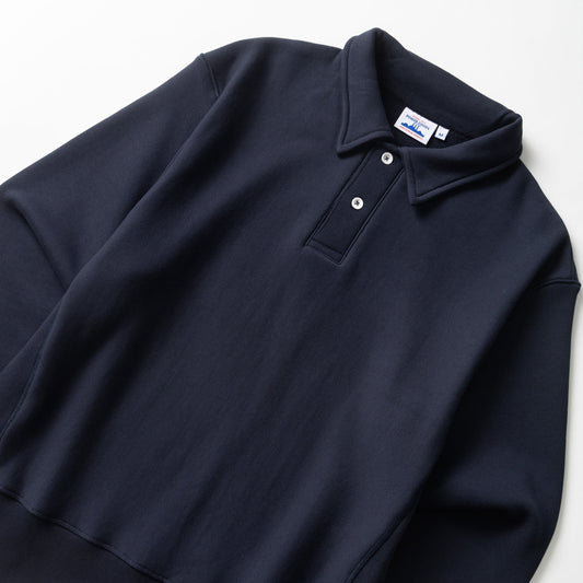 Power Goods Super Weight Navy Rugby Sweatshirt