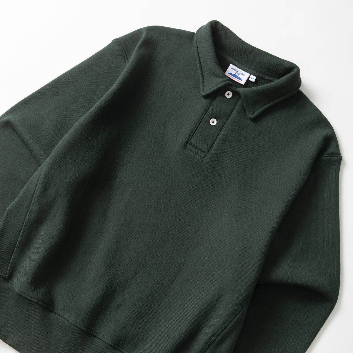 Power Goods Super Weight Forest Green Rugby Sweatshirt