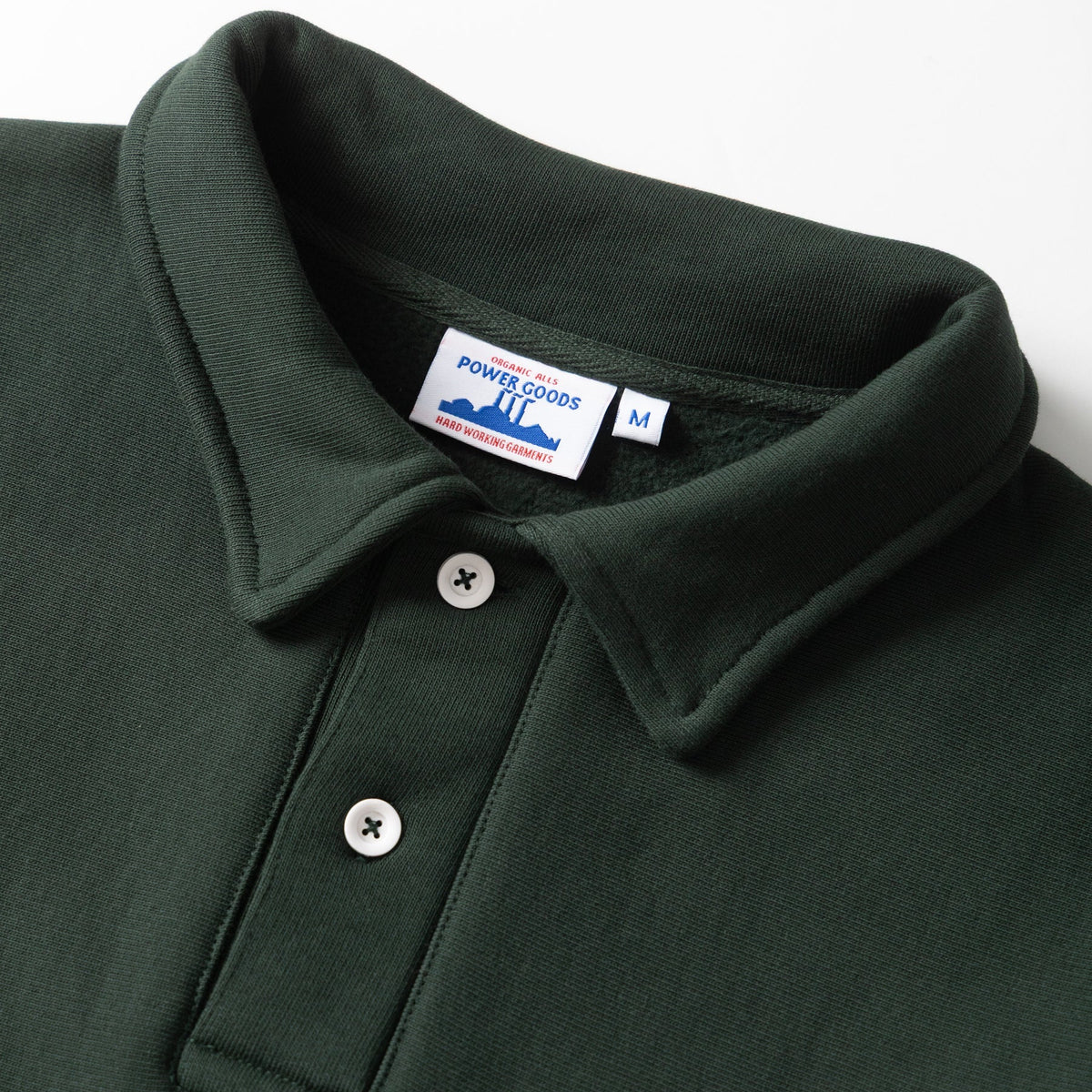 Power Goods Super Weight Forest Green Rugby Sweatshirt