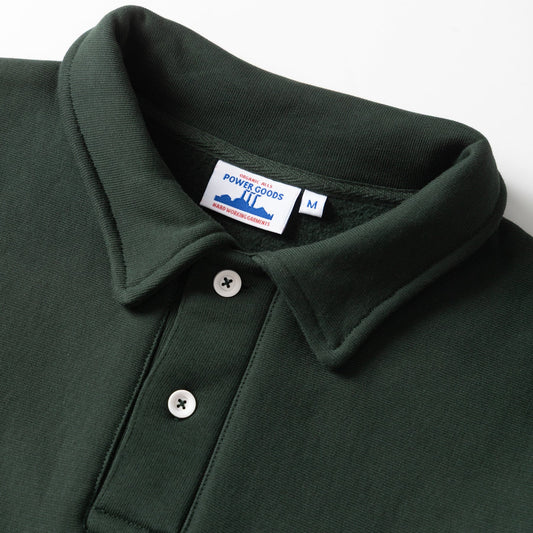 Power Goods Super Weight Forest Green Rugby Sweatshirt