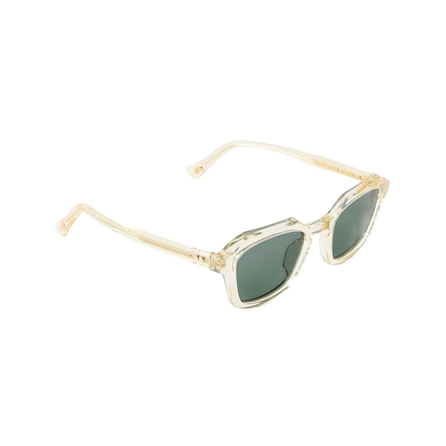 Oscar Deen Diego Champagne Green Sunglasses