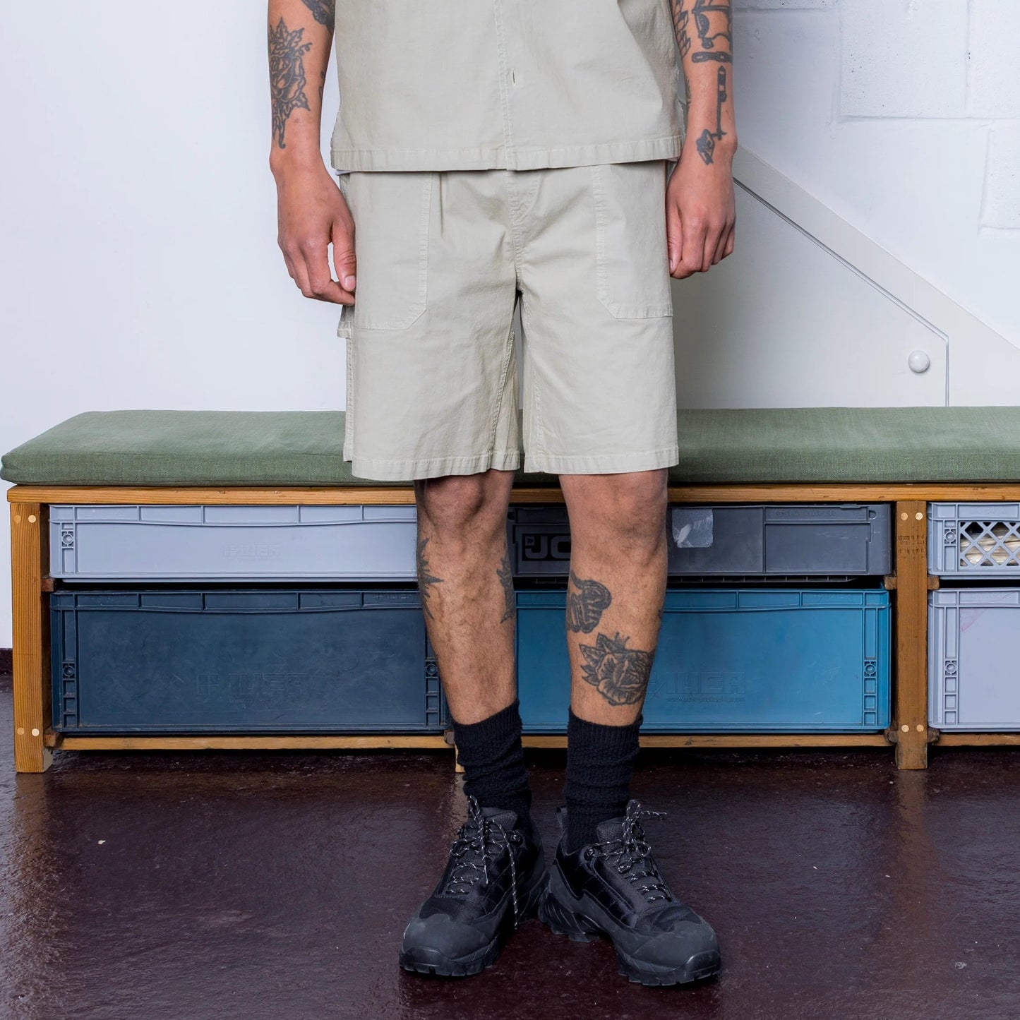 Pexwear Tradesman Ripstop Faun Green Short