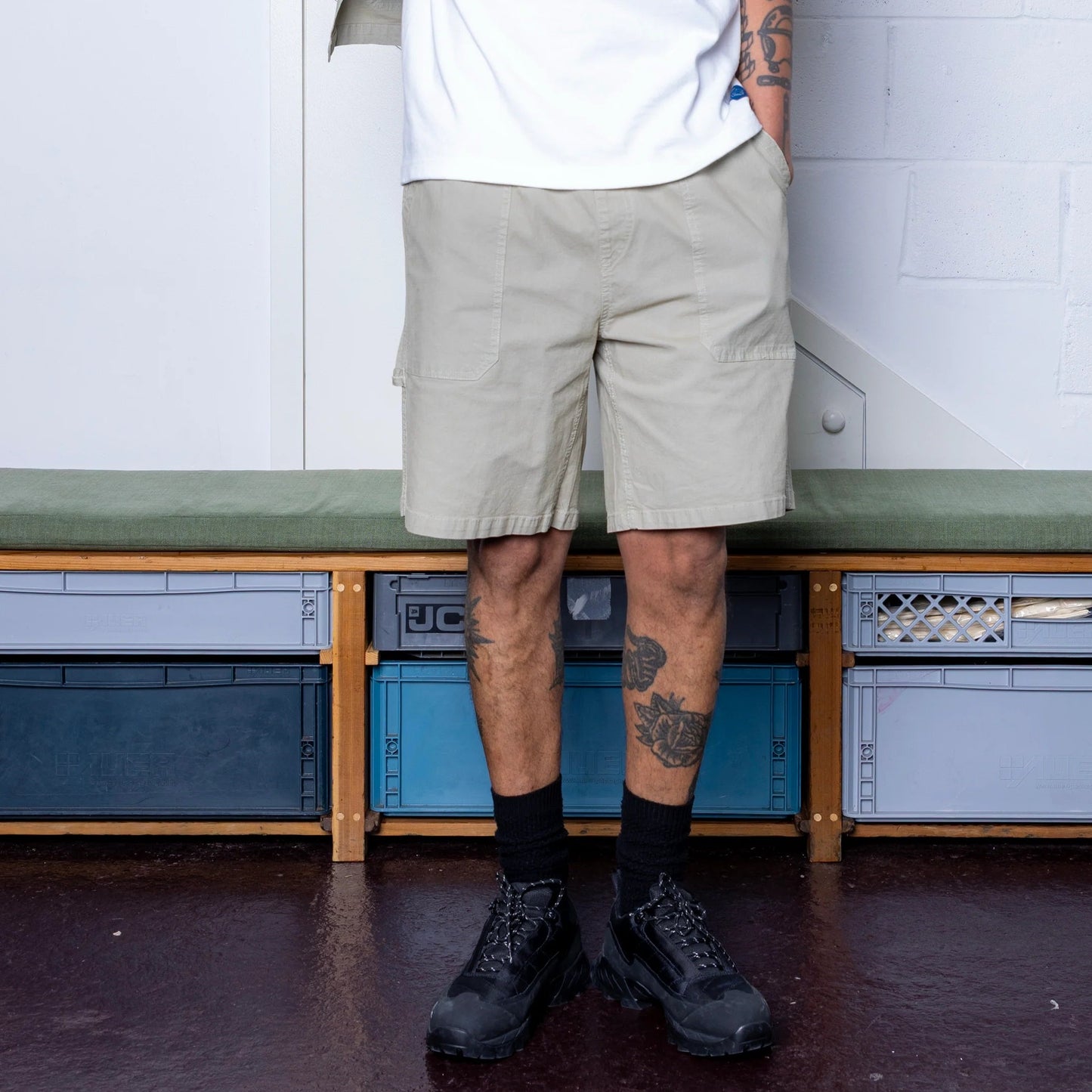 Pexwear Tradesman Ripstop Faun Green Short