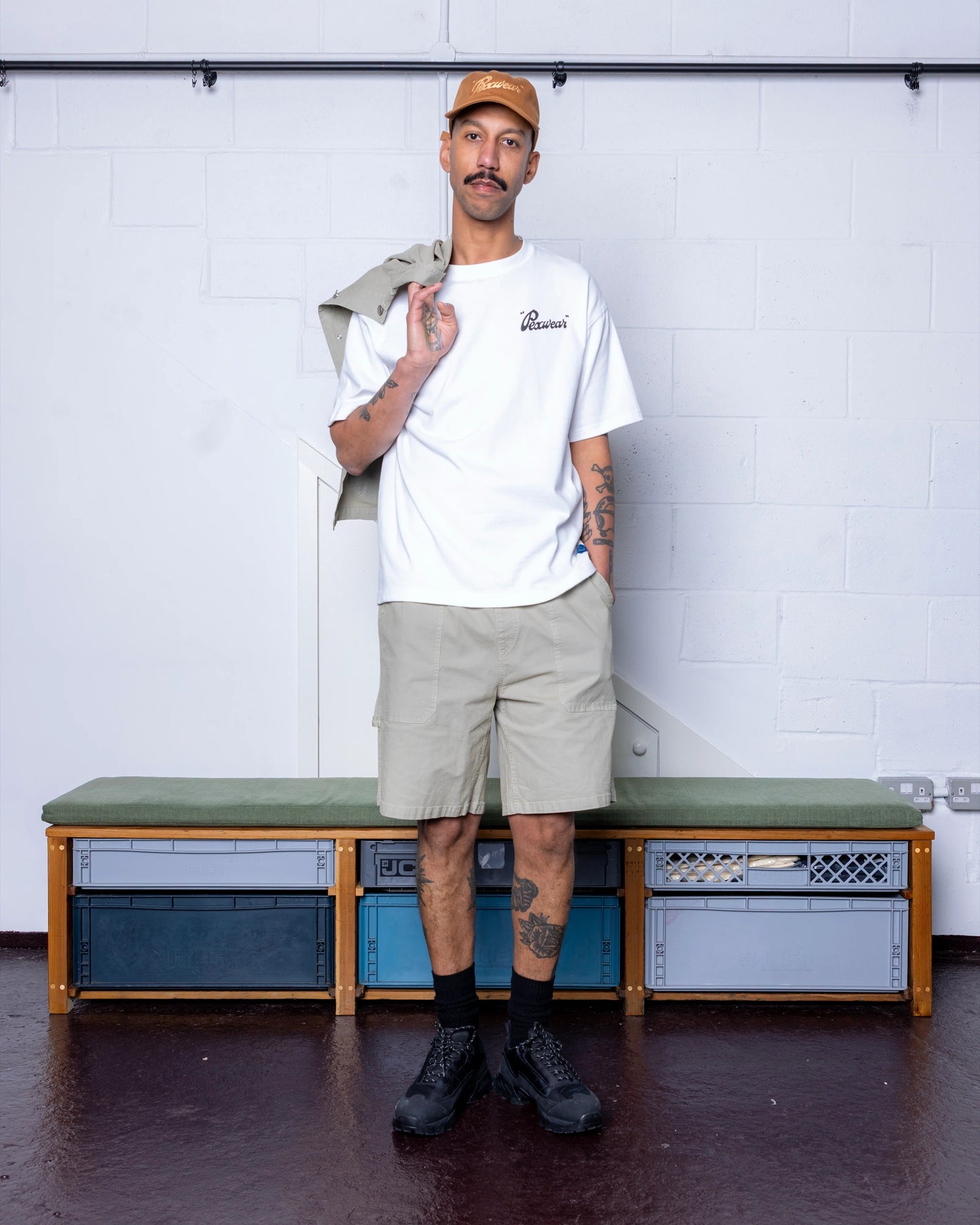 Pexwear Tradesman Ripstop Faun Green Short