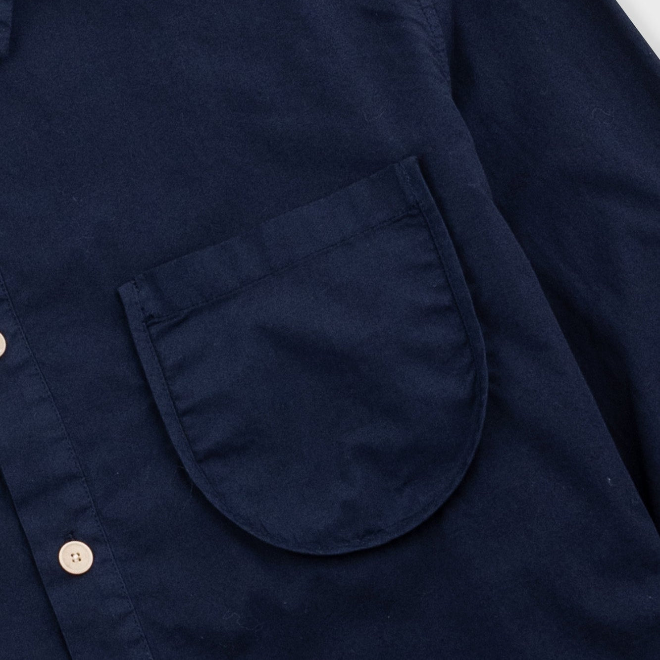 Folk Curved Navy Shirt