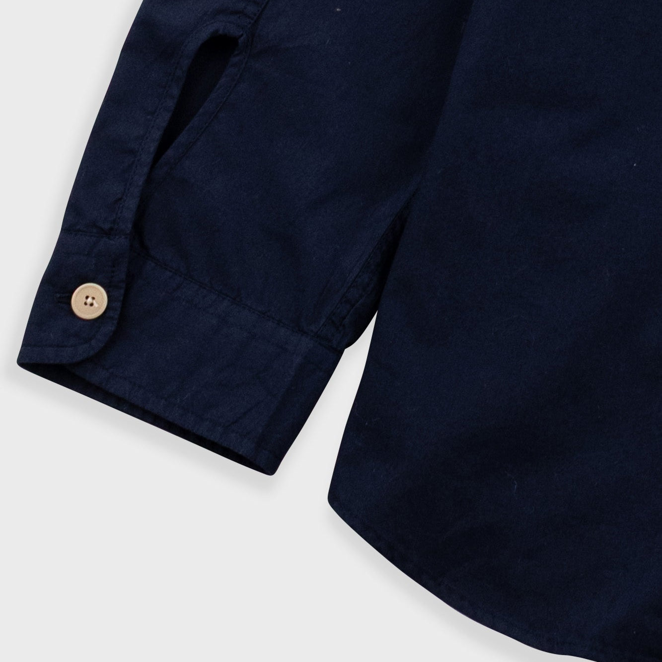 Folk Curved Navy Shirt