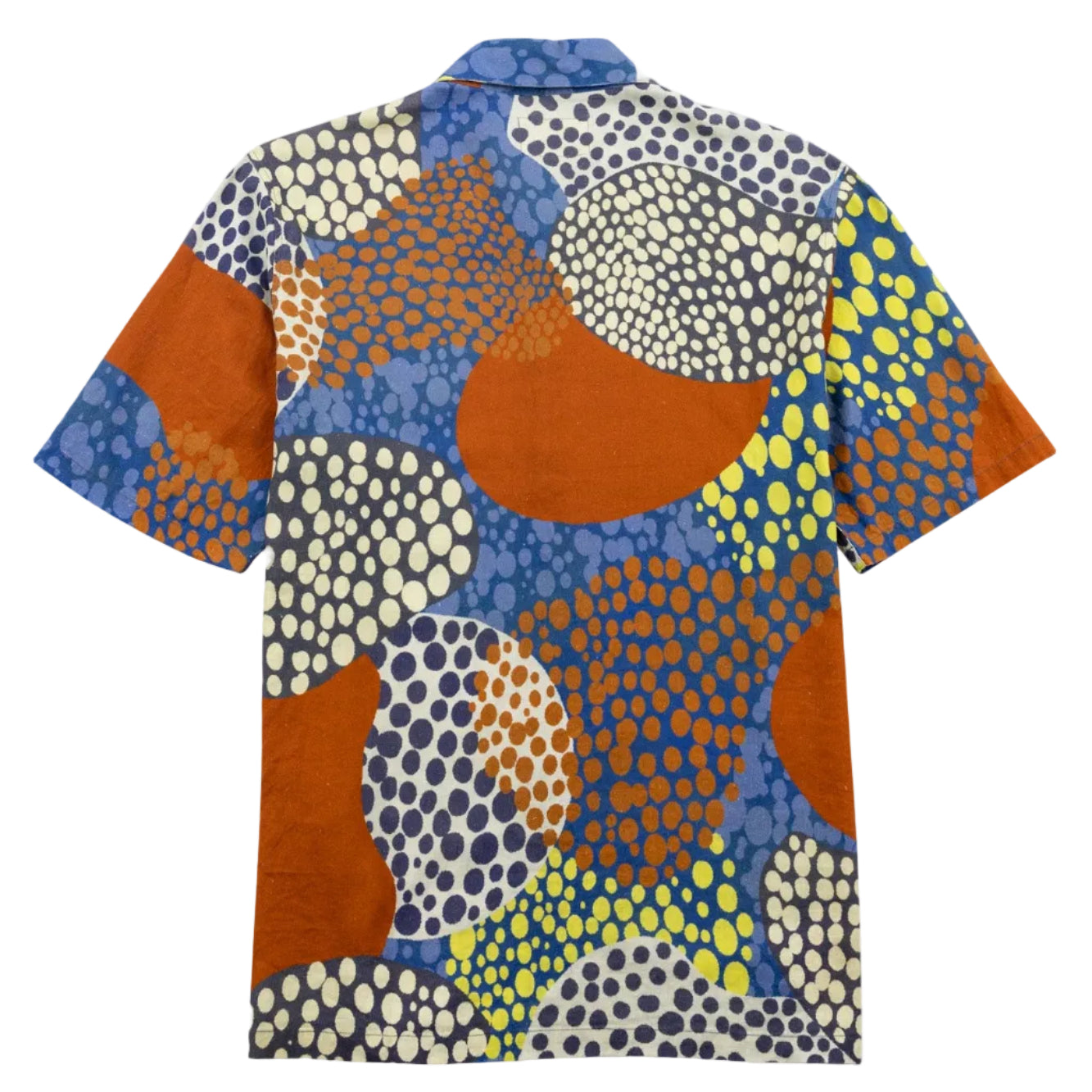 Folk Gabe Dot Print Linen Red SS Shirt