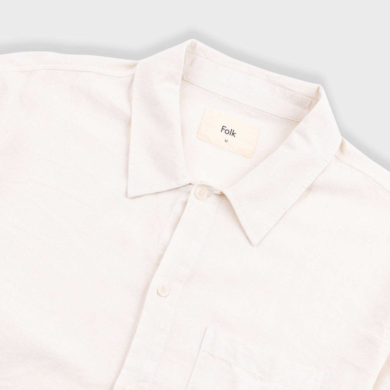 Folk Gabe Linen Viscose Ecru SS Shirt