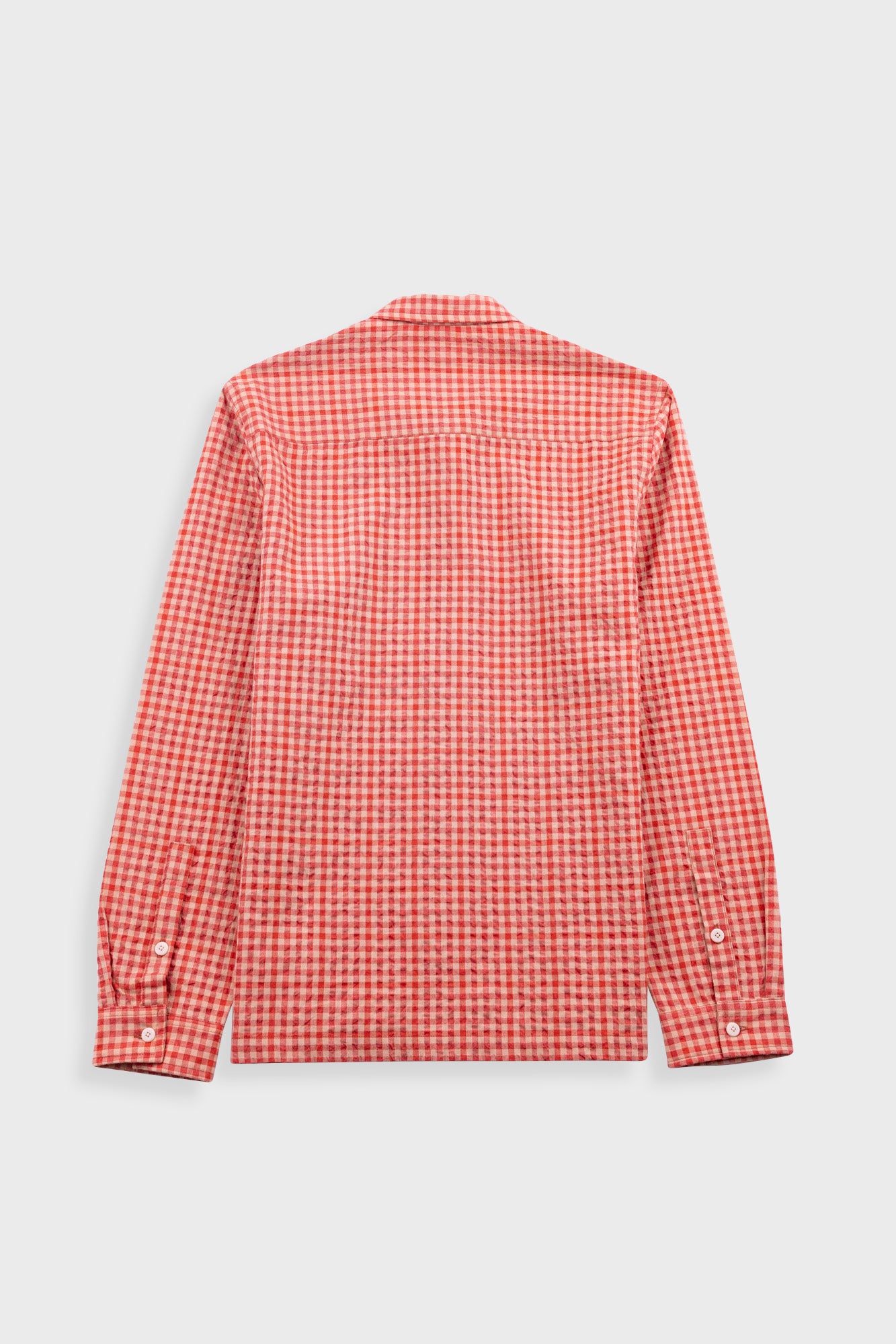 Folk Patch Red Oxide Textured Shirt