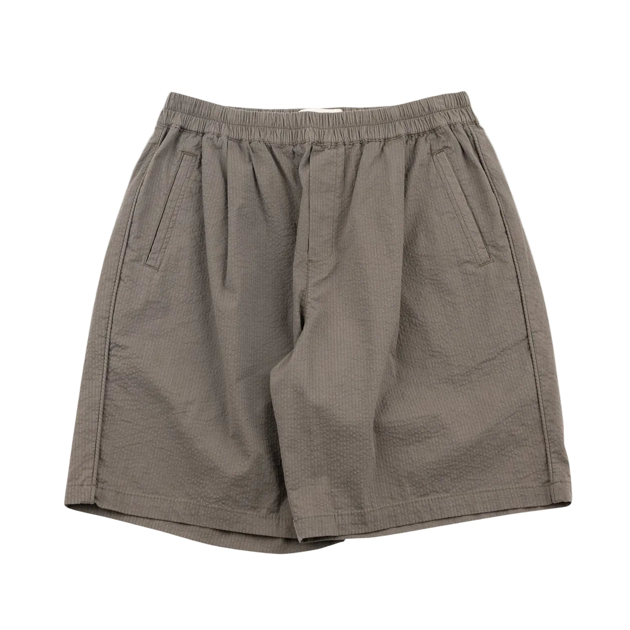 Folk Relaxed Assembly Seersucker Olive Short
