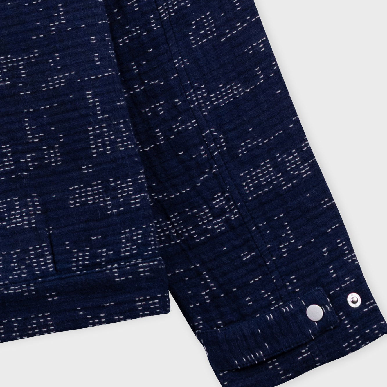 Folk Signal Stray Float Stitch Indigo Blouson Jacket