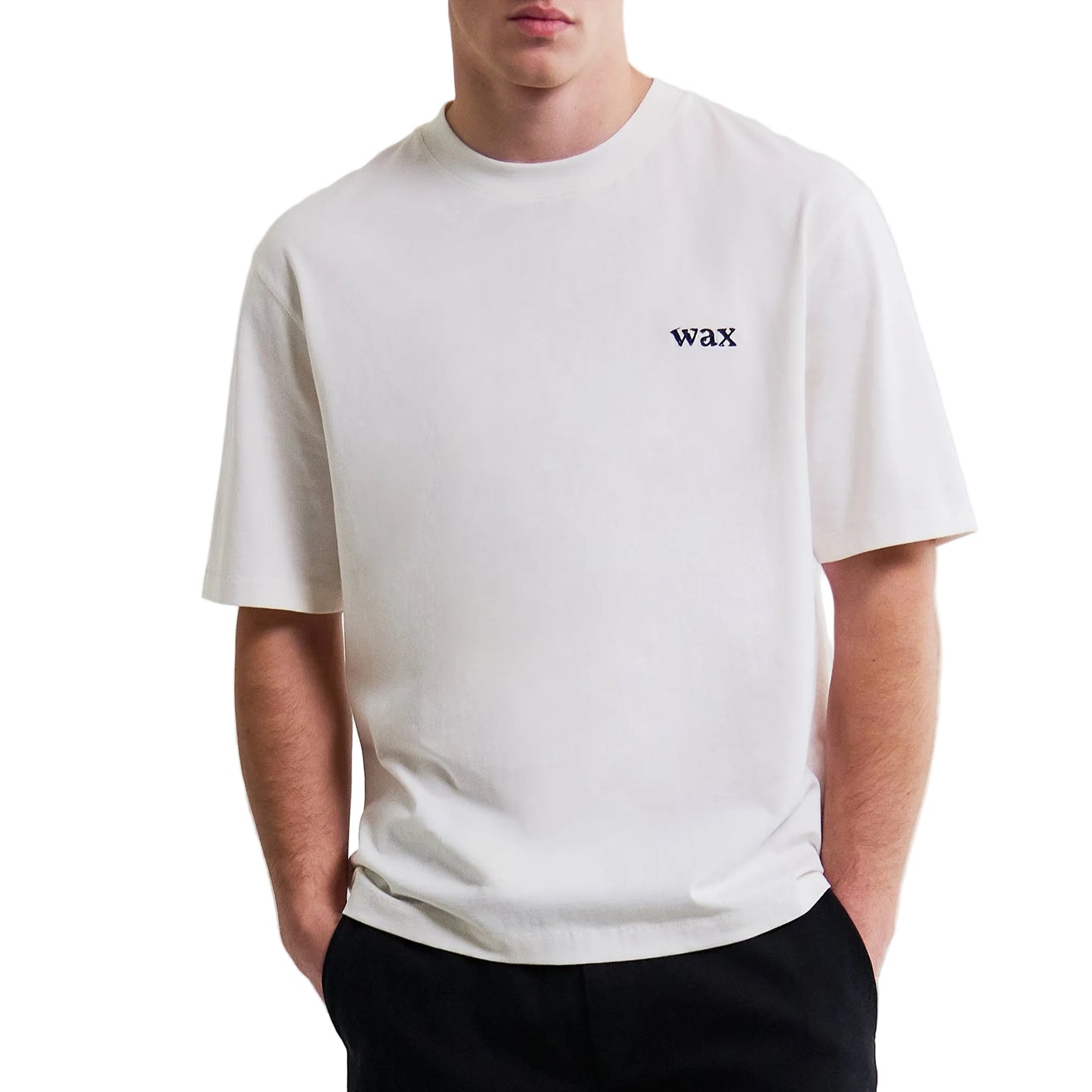 Wax London Dean Scribble Print White Tee