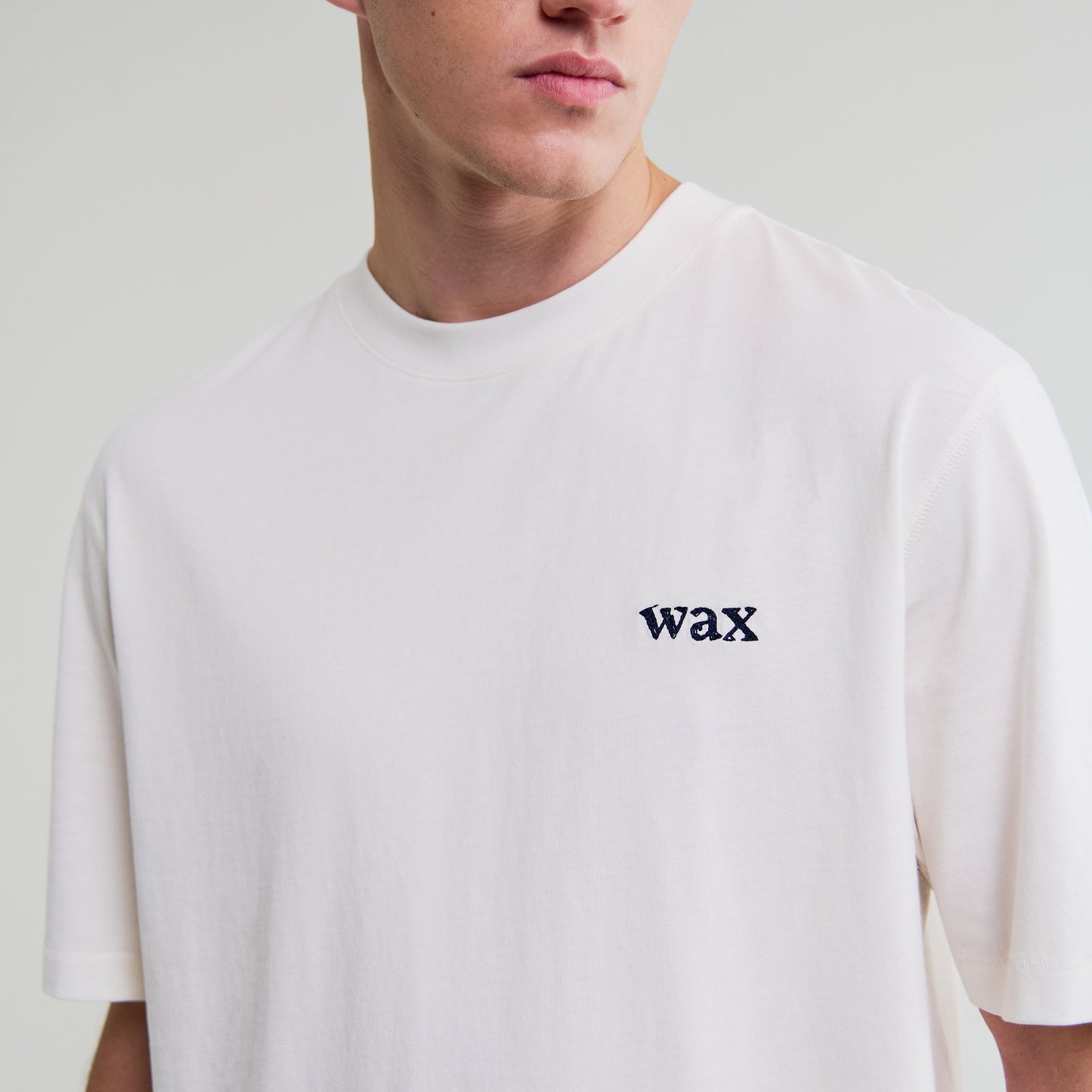 Wax London Dean Scribble Print White Tee